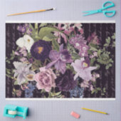 Paarse orchideeën floral-bouquet decoupage tissuepapier (Craft)