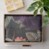 Paarse-orchideeën geel-rozen floral-bouquet tissuepapier (Geschenk)