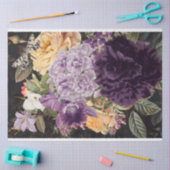 Paarse-orchideeën geel-rozen floral-bouquet tissuepapier (Craft)