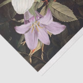 Paarse-orchideeën geel-rozen floral-bouquet tissuepapier (Detail)