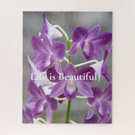 Paarse Orchideeën Kauai Hawaii Legpuzzel