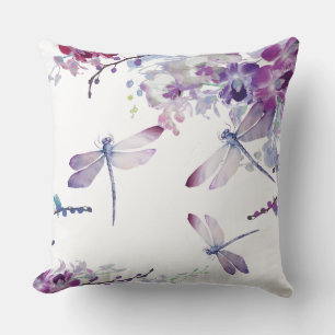 Paarse Orchideeën Kolibrie Rouprogramma Kussen
