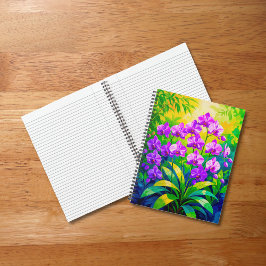 Paarse Orchideeën Notitieboek