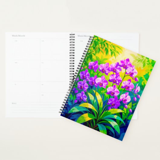 Paarse Orchideeën Planner (Display)