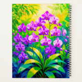 Paarse Orchideeën Planner (Achterkant)