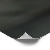 Paarse orchideeën poster (Hoek)