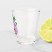 Paarse orchideeën shot glas (Rechts)