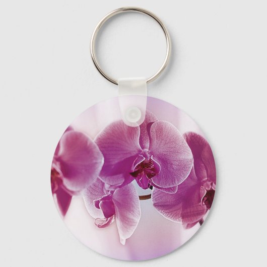 Paarse orchideeën sleutelhanger (Voorkant)