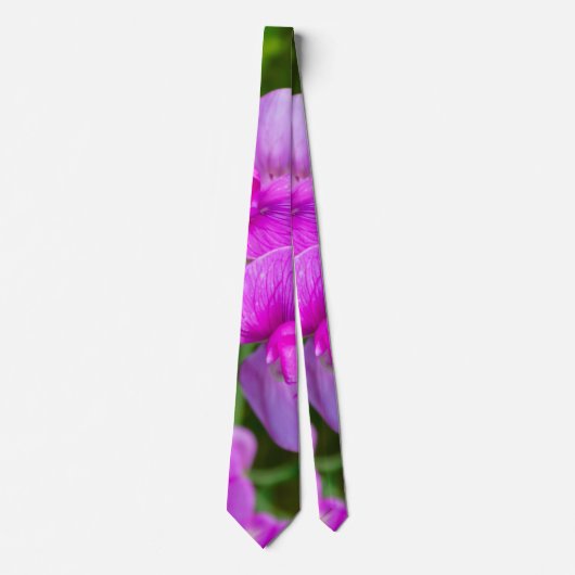 Paarse Orchideeën Stropdas (Voorkant)