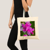 Paarse orchideeën tote bag (Voorkant (product))