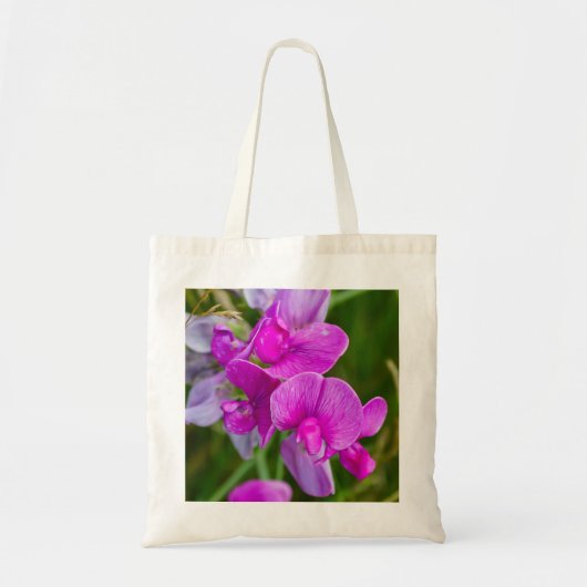 Paarse orchideeën tote bag (Voorkant)