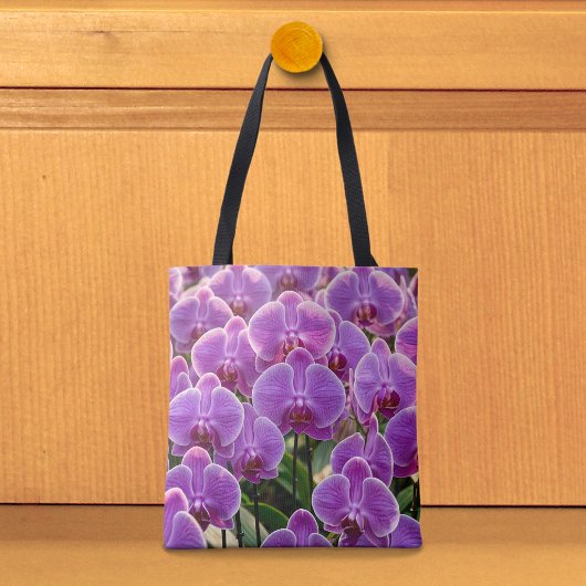 Paarse Orchideeën Tote Tas