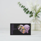 Paarse orchideeën Visitekaartjes (Staand voorkant)