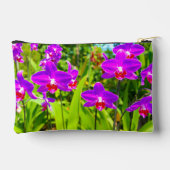 Paarse Orchideeën Zakje Etui (Achterkant)