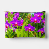 Paarse Orchideeën Zakje Etui (Voorkant)