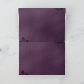 Paarse orchideeuitnodiging (Binnen)