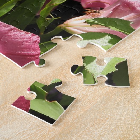 Paarse orchidepuzzel legpuzzel (Zijkant)