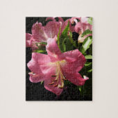 Paarse orchidepuzzel legpuzzel (Verticaal)