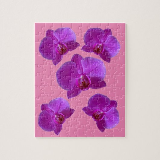 PAARSE ORCHIDS JIGSAW PUZZLE LEGPUZZEL (Verticaal)