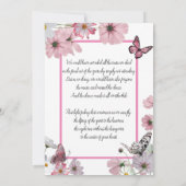 Paarse Orchids - Uitnodiging tot kennisgeving van (Achterkant)