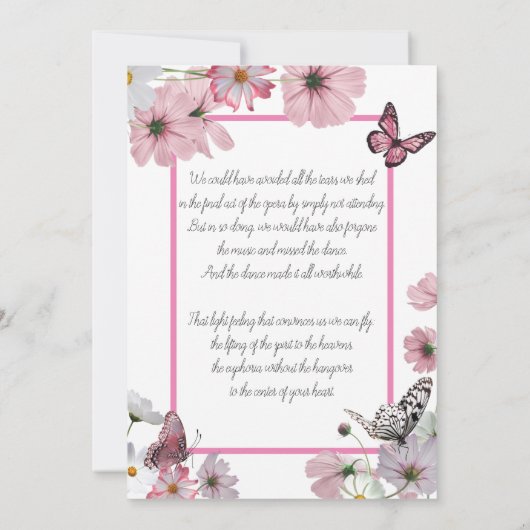 Paarse Orchids - Uitnodiging tot kennisgeving van (Achterkant)