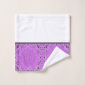 Paarse oriëntaalse ontwerp bad handdoek (Wasdoekje)