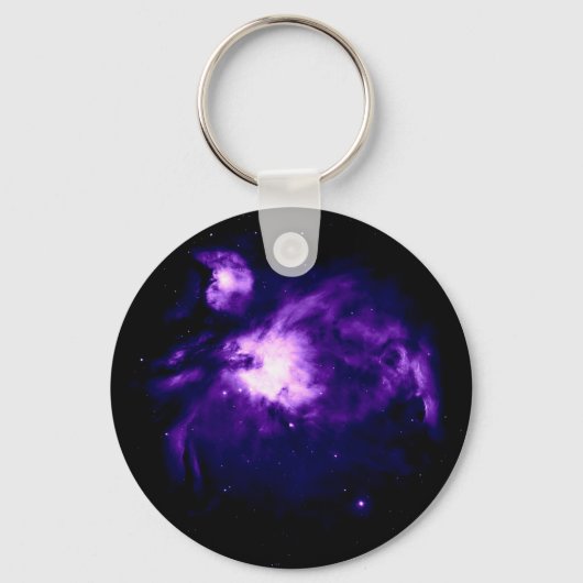 Paarse Orion Nebula : Melkweg Sleutelhanger (Voorkant)