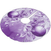 Paarse Ornamenten kerstboom rok (Gekanteld)