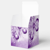 Paarse Ornamenten kerstcadeau doos Bedankdoosjes (Geopend)