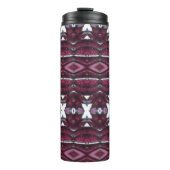 Paarse Osteo Ikat Thermosbeker (Voorkant)