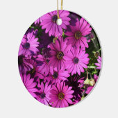 Paarse Osteospermbloemen Keramisch Ornament (Links)