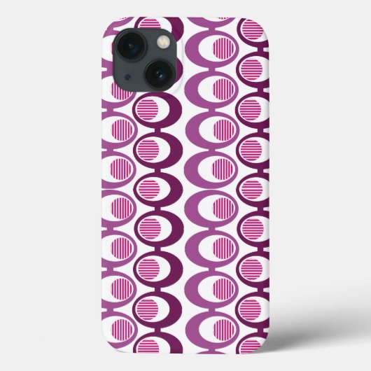 Paarse ovale stralen Case-Mate iPhone case (Achterkant)