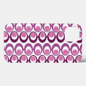 Paarse ovale stralen Case-Mate iPhone case (Achterkant (horizontaal))