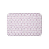 Paarse ovale strepen badmat (Voorkant)