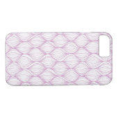 Paarse ovale strepen Case-Mate iPhone case (Achterkant (Horizontaal))