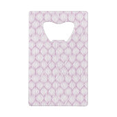 Paarse ovale strepen creditkaart flessenopener (Achterkant)