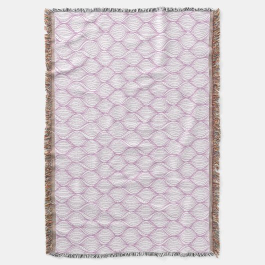 Paarse ovale strepen deken (Voorkant Verticaal)