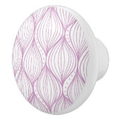 Paarse ovale strepen keramische knop (Rechts)