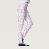 Paarse ovale strepen leggings (Rechts)