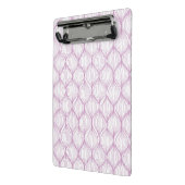 Paarse ovale strepen mini klembord (Angled2)