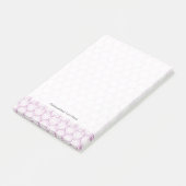 Paarse ovale strepen post-it® notes (Schuin)