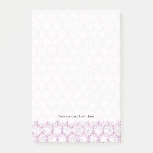 Paarse ovale strepen post-it® notes (Voorkant)