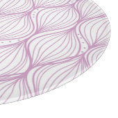 Paarse ovale strepen snijplank (Hoek)