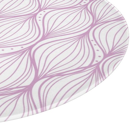 Paarse ovale strepen snijplank (Hoek)