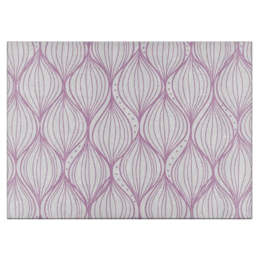 Paarse ovale strepen snijplank (Voorkant)