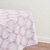 Paarse ovale strepen tafelkleed (Voorbeeld)