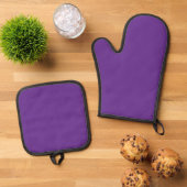 Paarse Ovenwant Set | Moderne Keukenstijl (Top down)