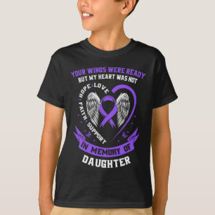 Paarse Overdosis Awareness Day items ter nagedacht T-shirt