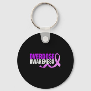Paarse Overdosis Awareness Gifts Opioïd Survivor R Sleutelhanger