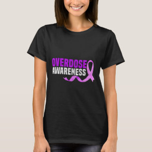 Paarse Overdosis Awareness Gifts Opioïd Survivor R T-shirt